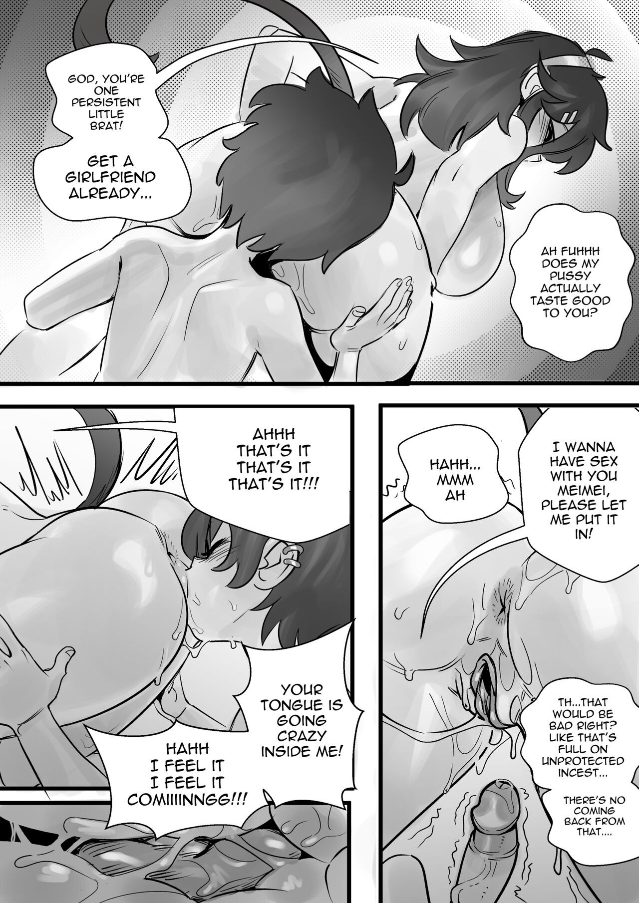 MeiMei & Her Horny Lil Brother Porn Comic english 14