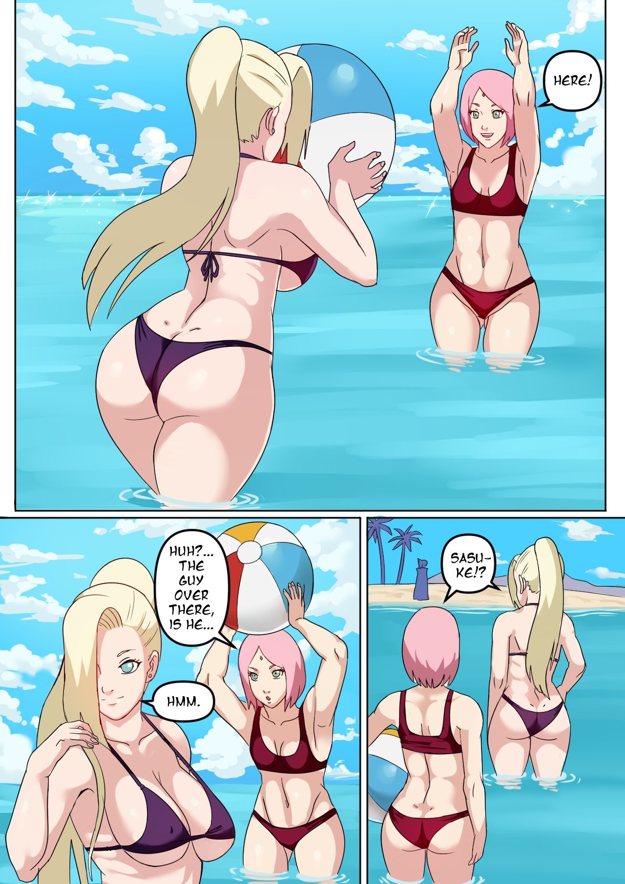 Tsunade & Ino Double Trouble Porn Comic english 15