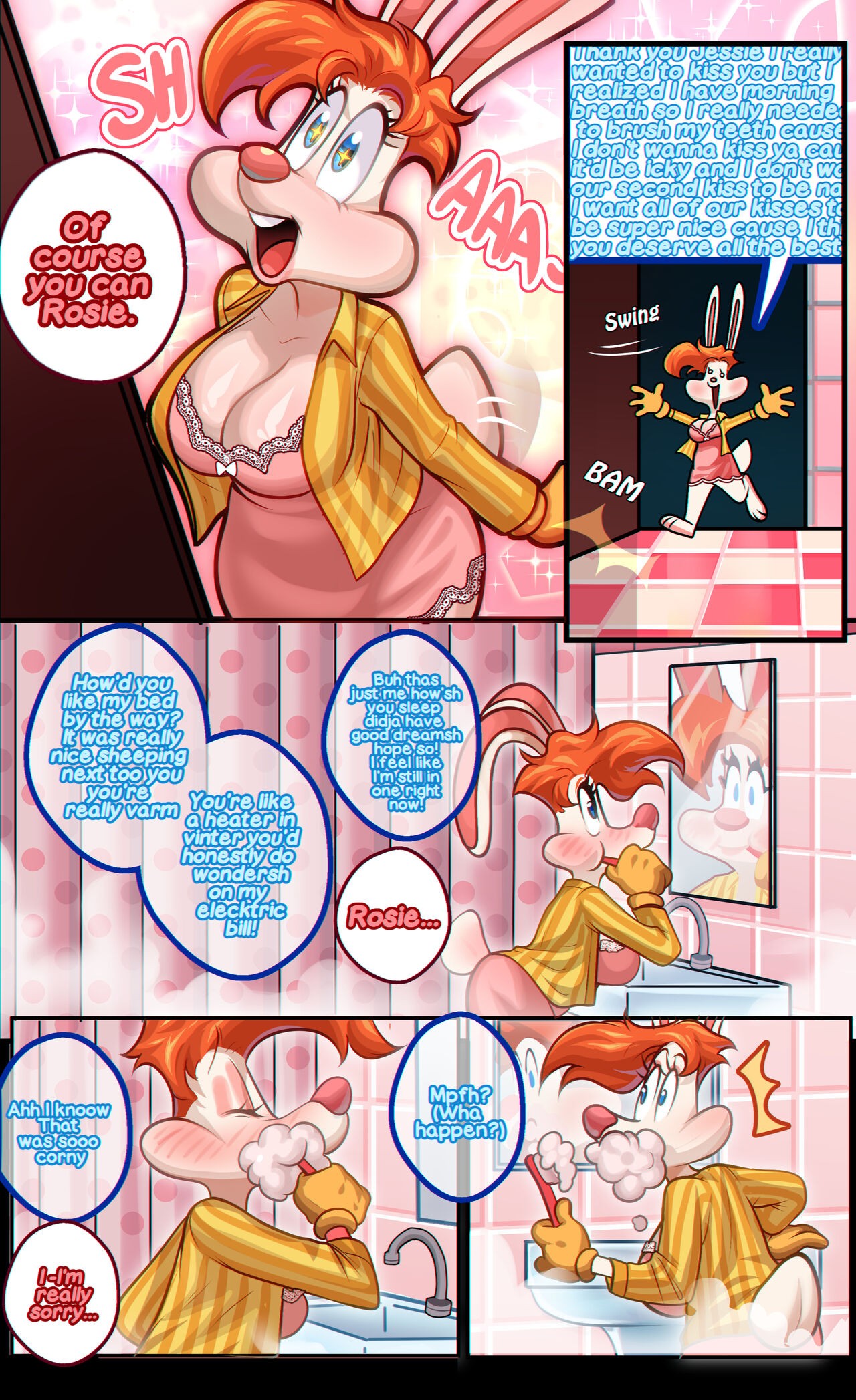 Who CREAMPIED! Rosey Rabbit  Porn Comic english 36