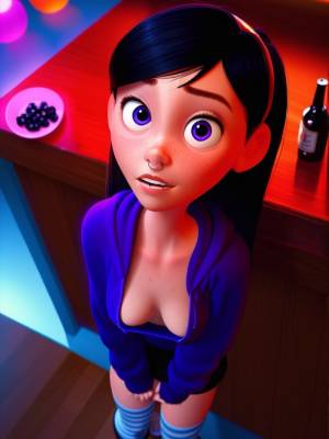 AI Generated: Violet Parr Porn Comic english 156