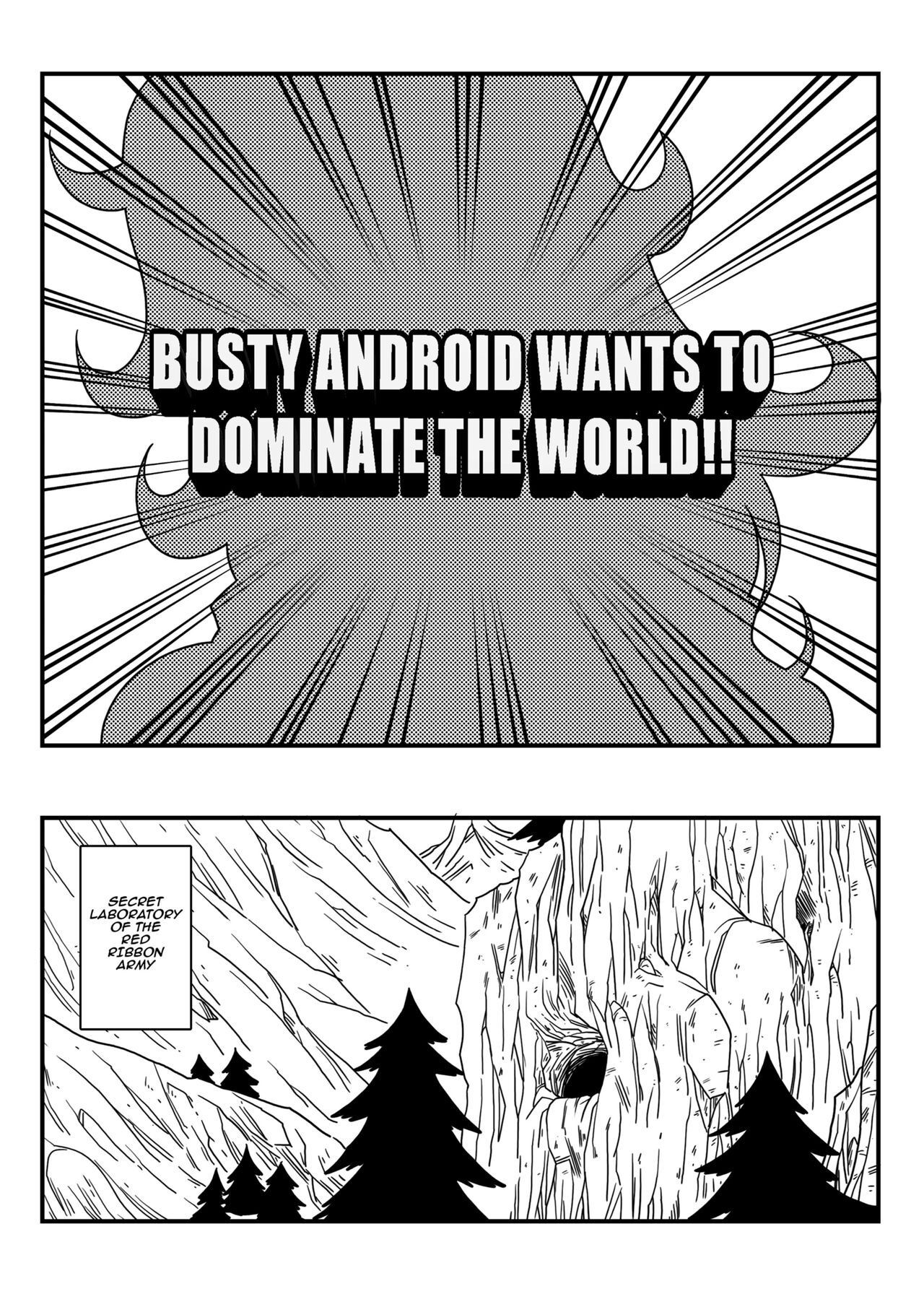 Dagon Ball: Busty Android Wants To Dominate The World!! Porn Comic english 03