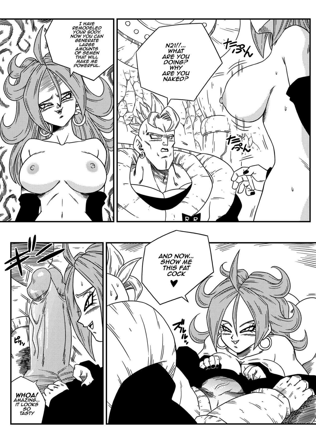 Dagon Ball: Busty Android Wants To Dominate The World!! Porn Comic english 06