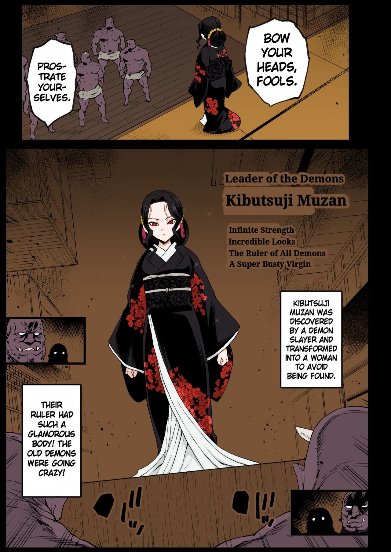 Making a Mess Of Lady Muzan-sama: RAPE OF DEMON SLAYER Part 4 Porn Comic english 02