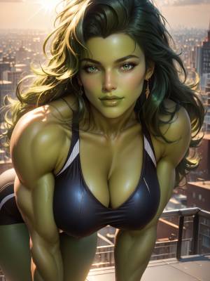 She-Hulk: Tropical Summer Porn Comic english 02