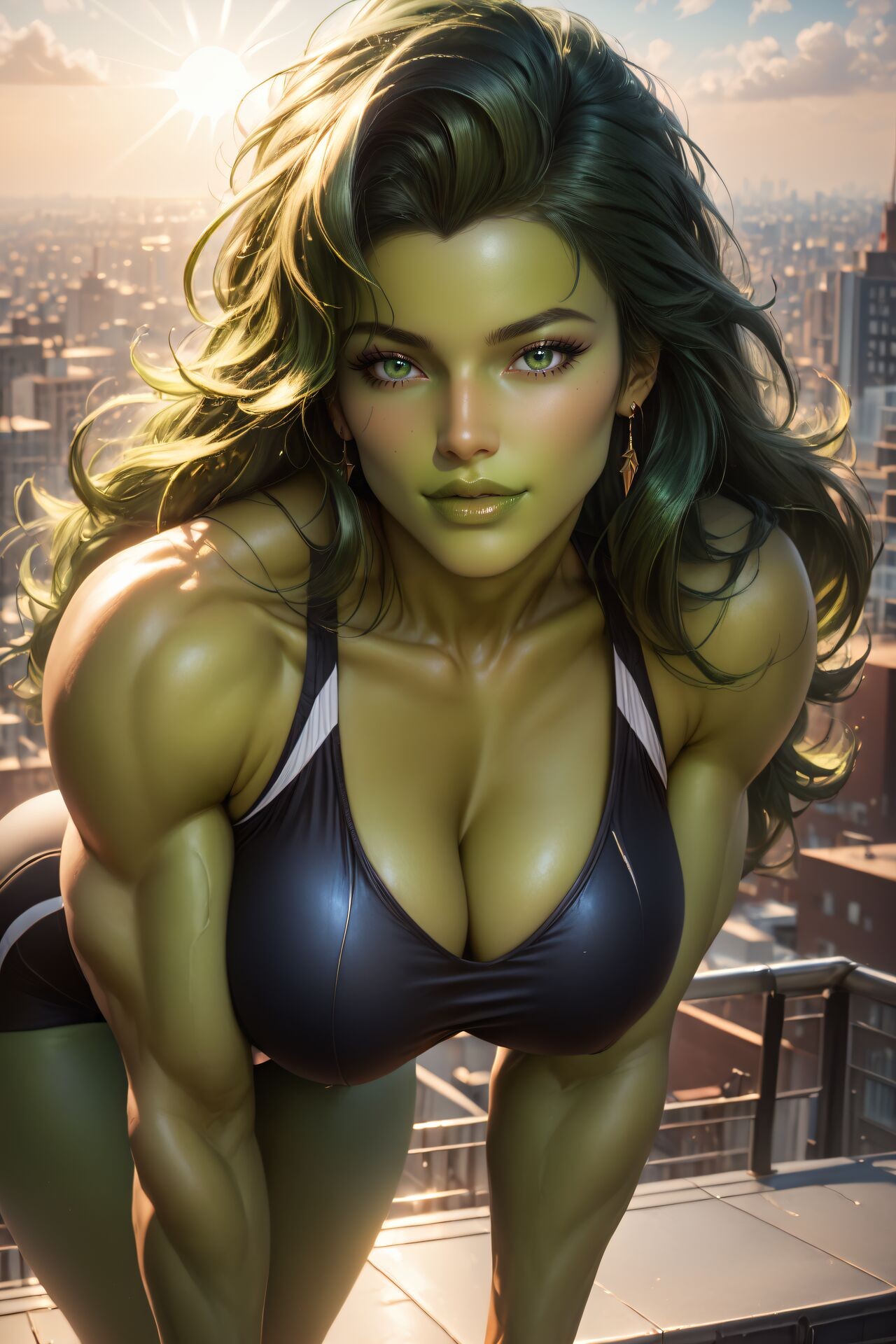 She-Hulk: Tropical Summer Porn Comic english 02