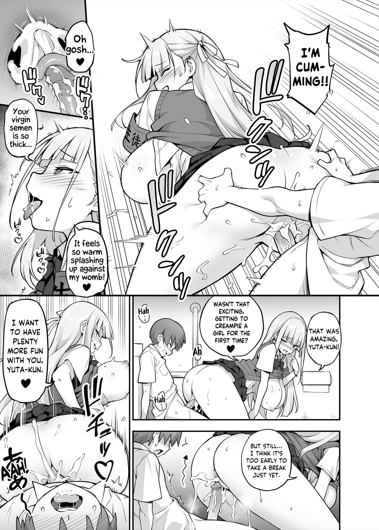 The Beloved Student Council President With tTe Obscenely Big Tits Porn Comic english 10