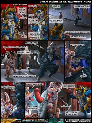 Condom Crusader And The Double Teaming! Porn Comic english 03