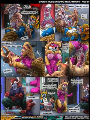 Condom Crusader And The Double Teaming! Porn Comic english 09