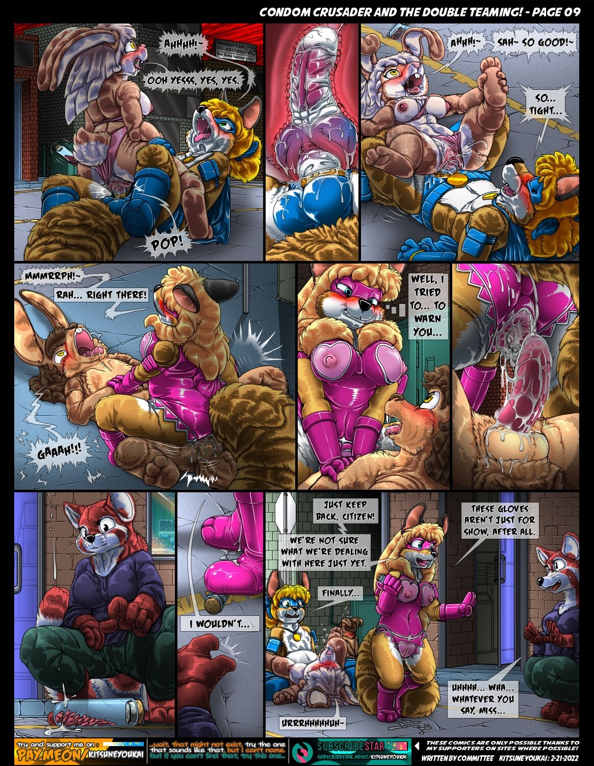 Condom Crusader And The Double Teaming! Porn Comic english 09