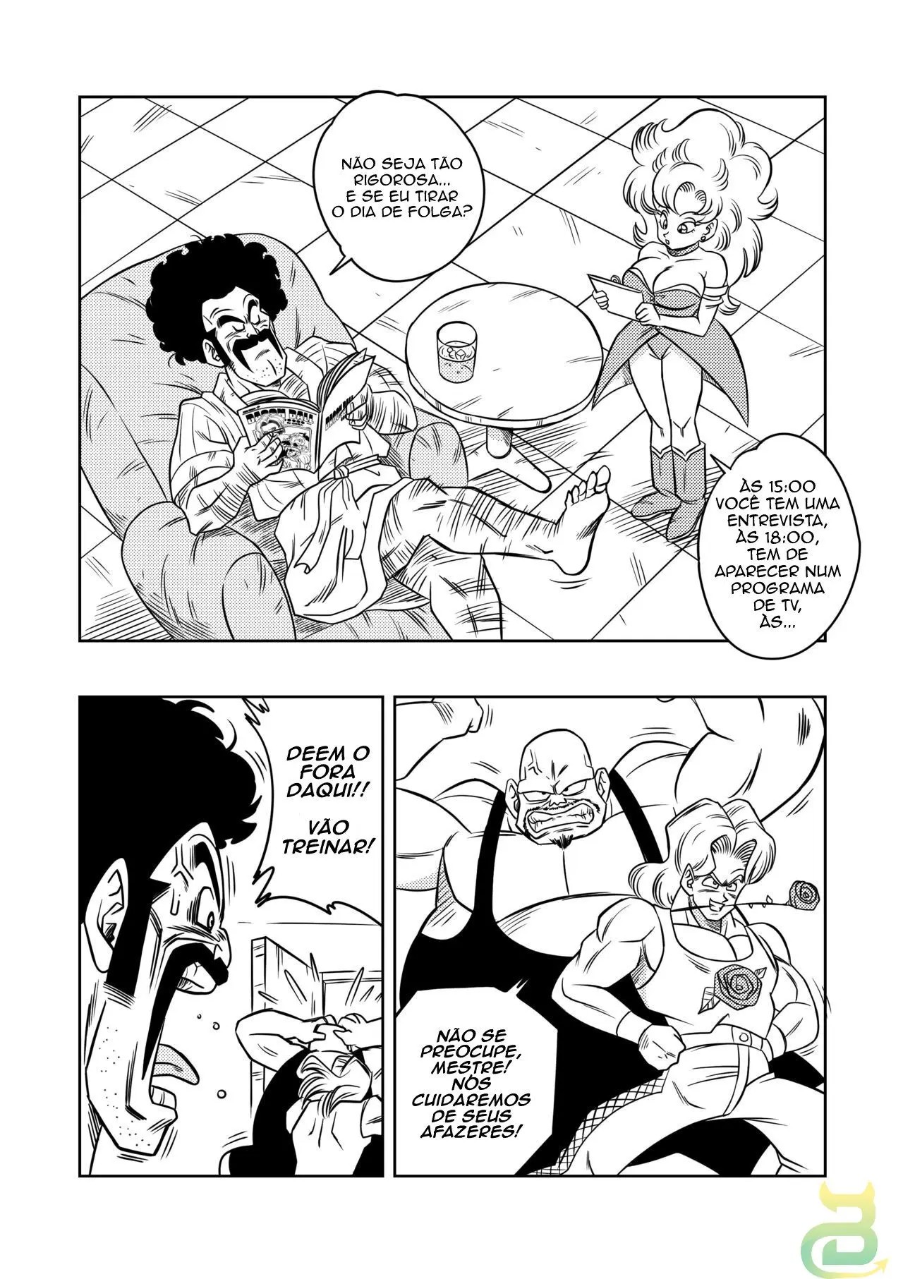 Dagon Ball: Mister Satan’s Secret Training Porn Comic english 04