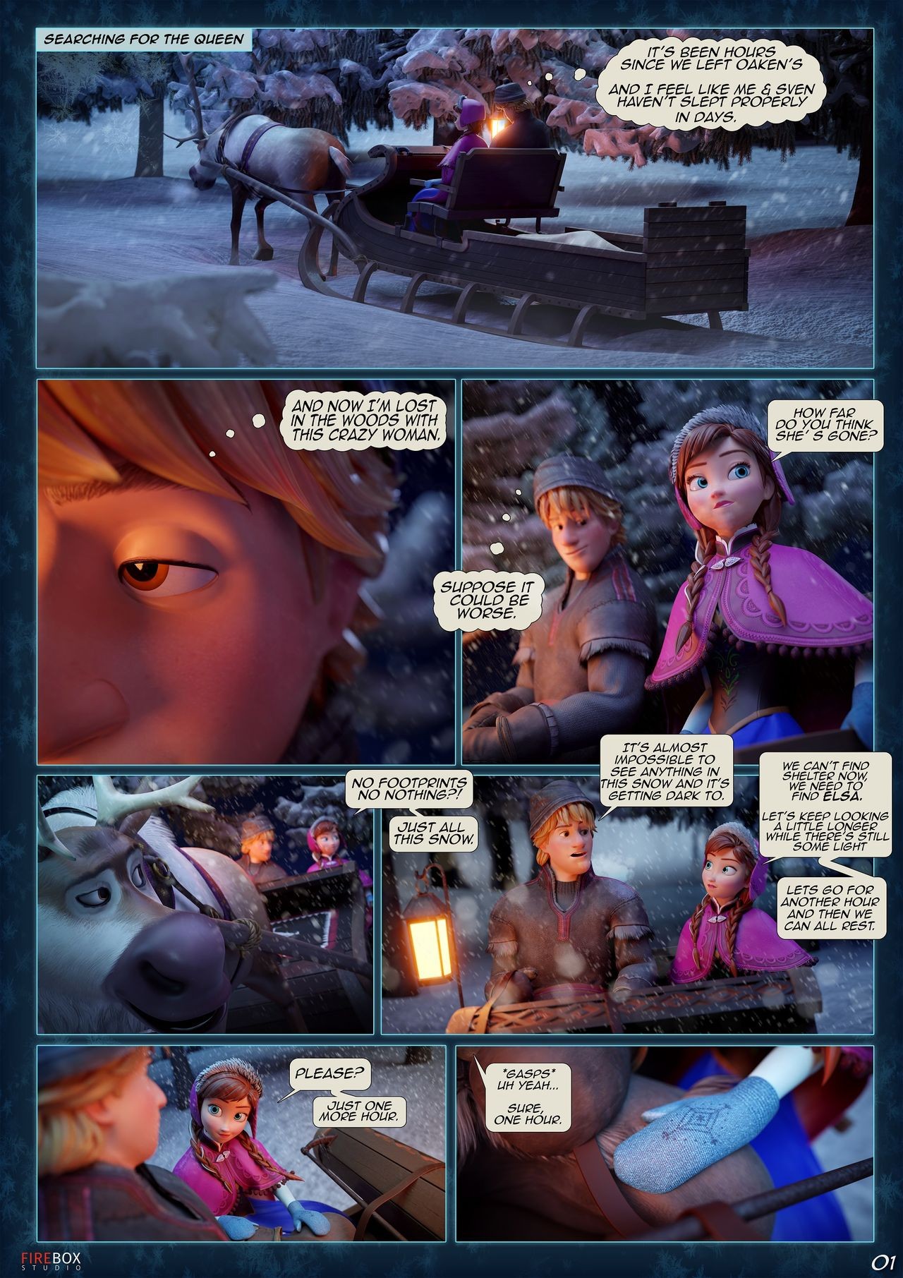 Frozen Fantasies Part 1: Yes Princess Porn Comic english 02