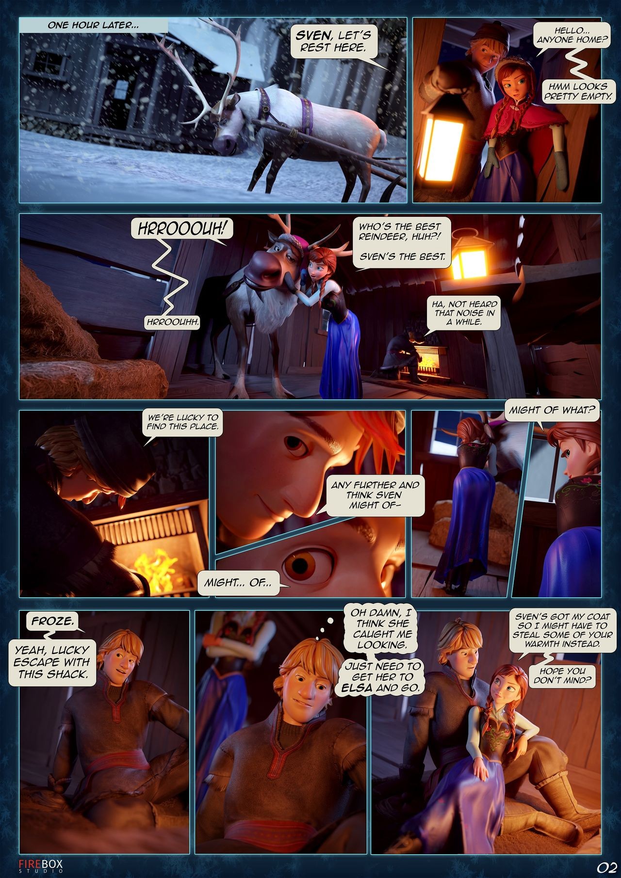 Frozen Fantasies Part 1: Yes Princess Porn Comic english 03