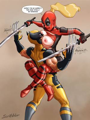 Ladypool vs Wolverine Porn Comic english 04