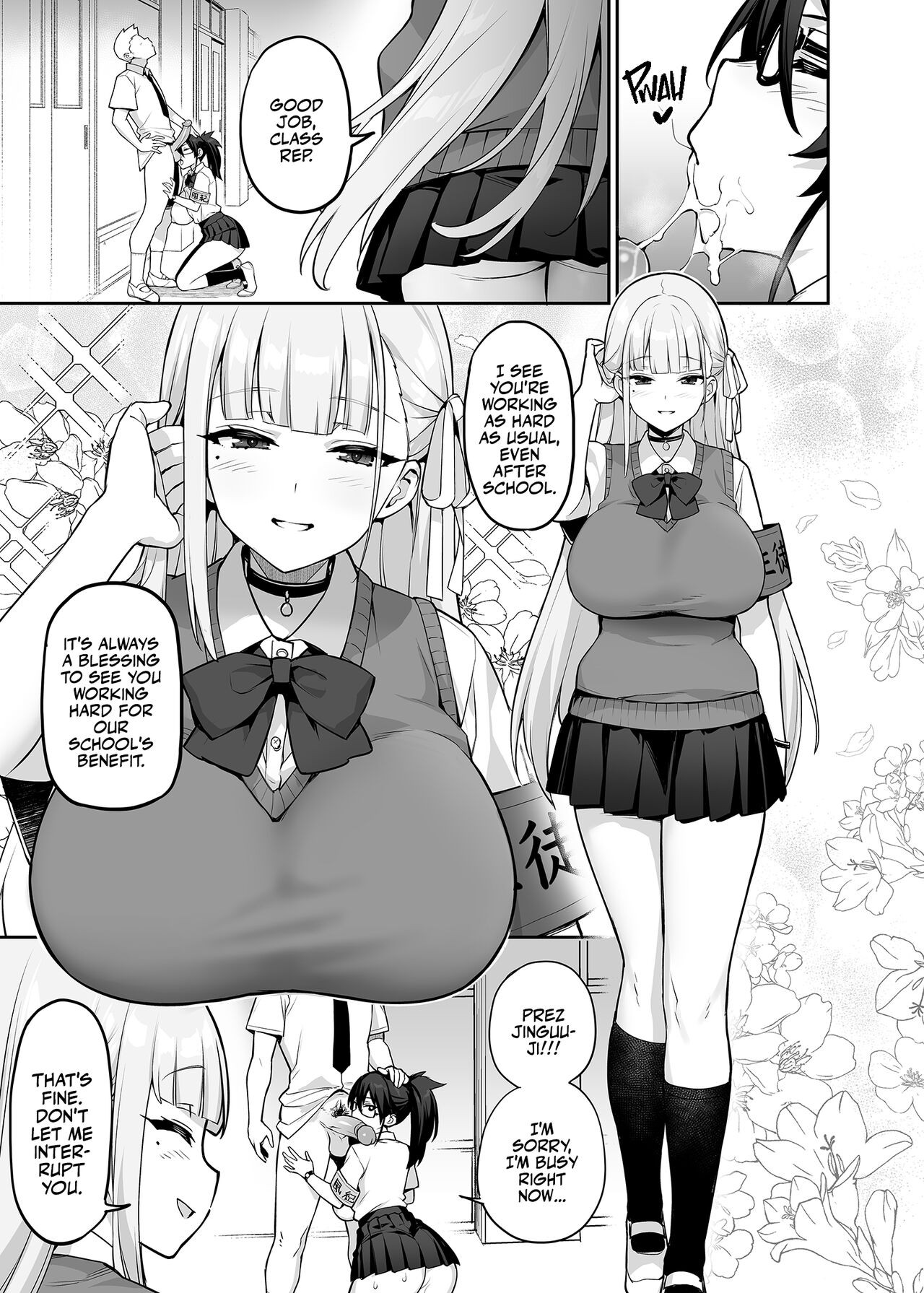 Our Beloved School Prez’s TITS Are Too BIG! Porn Comic english 08