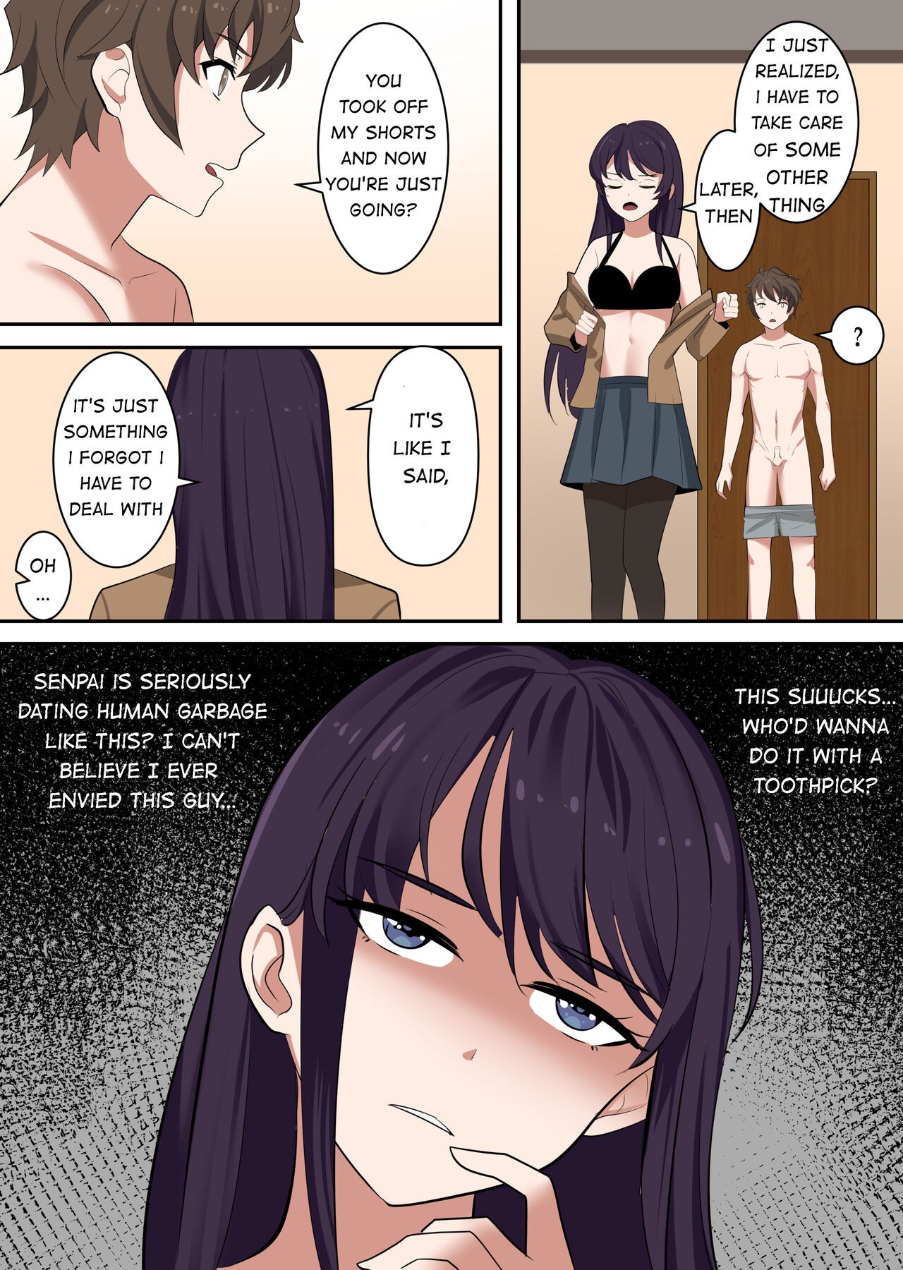 Possessing Sakurajima Mai And Cucking Her Lover  Porn Comic english 05