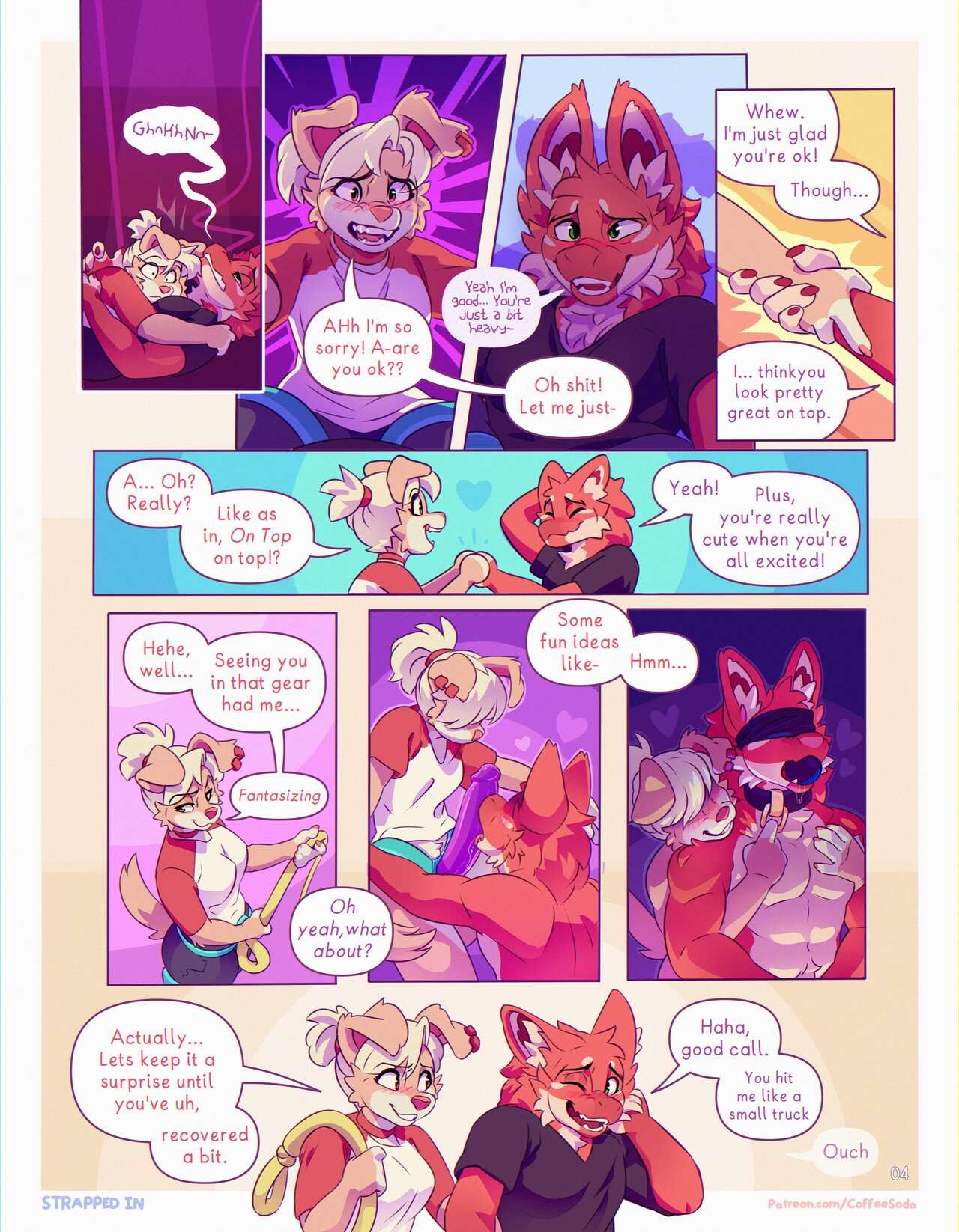 Strapped In By CoffeeSoda Porn Comic english 05