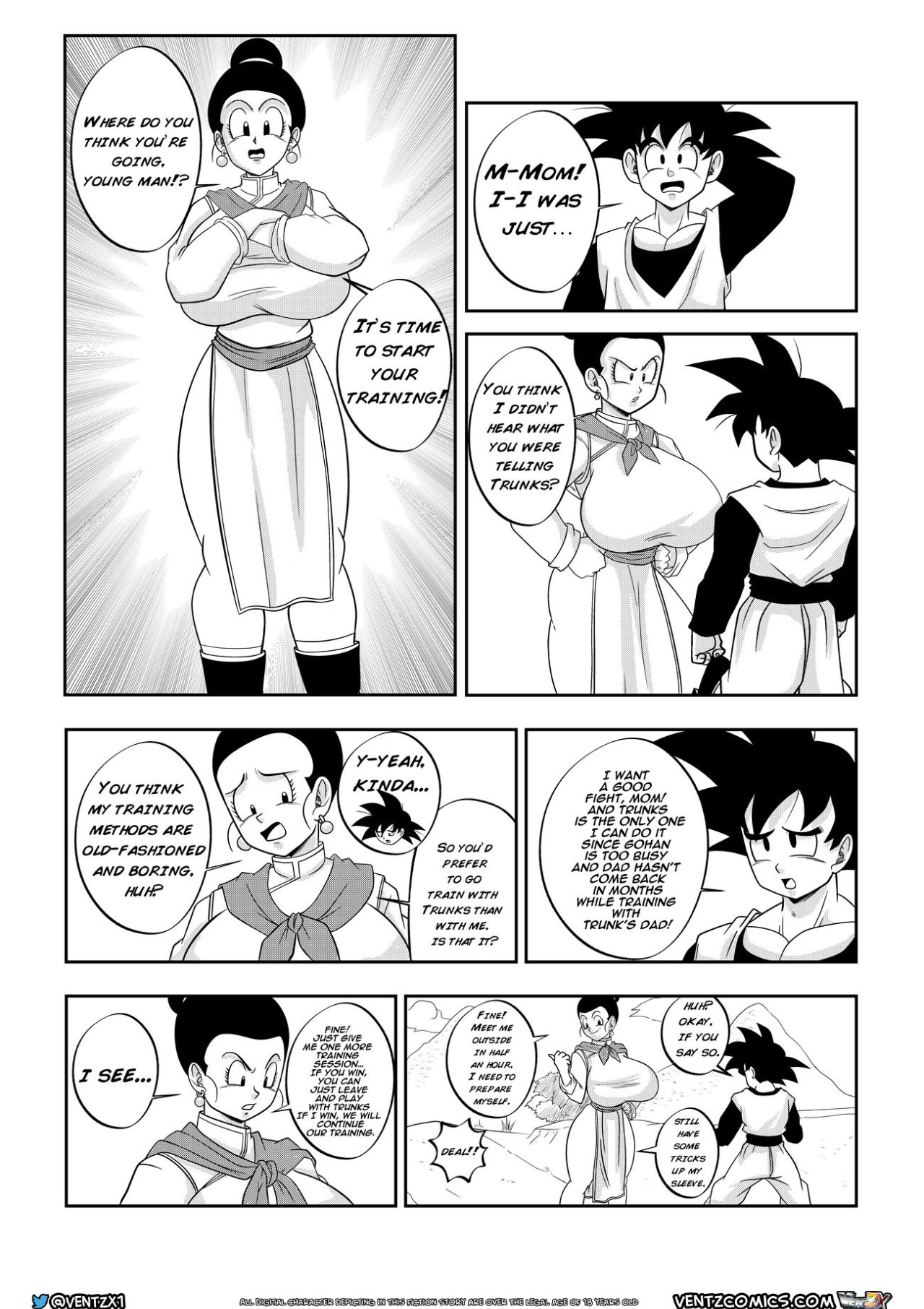 Super Dragon Ball: Eros - Chichi’s Special Training Porn Comic english 03