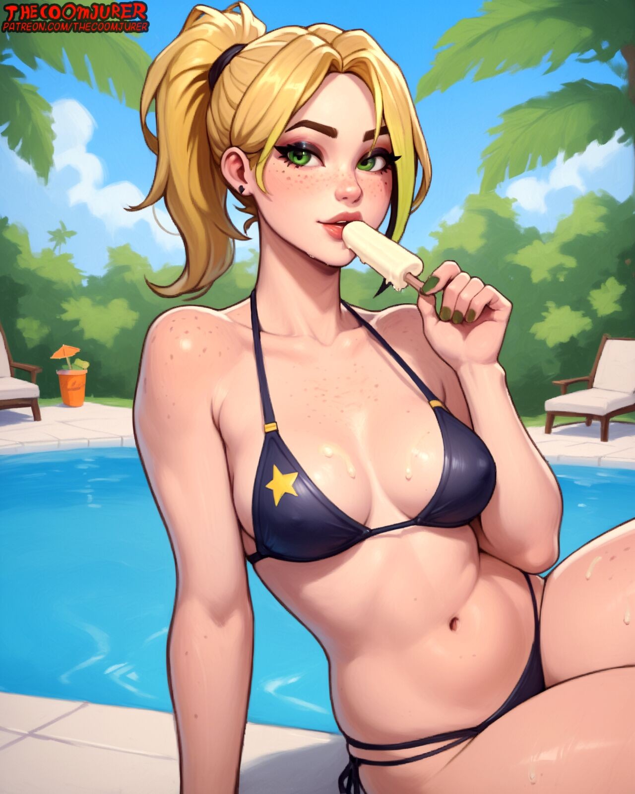 Chilling At The Pool With Hellsie  Porn Comic english 02