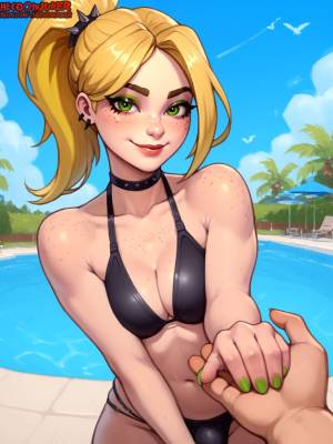 Chilling At The Pool With Hellsie  Porn Comic english 04