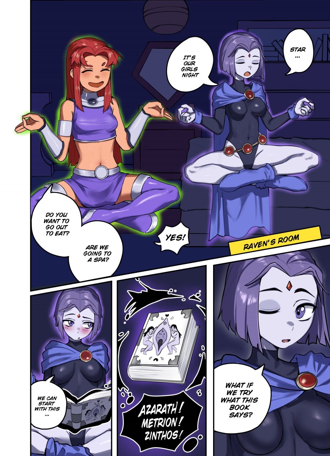 Girls Night By Waligner Porn Comic english 03