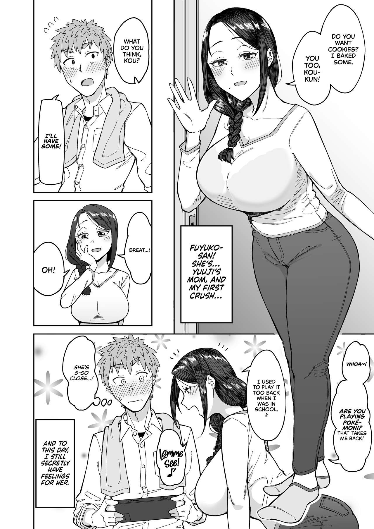 My First Love Is My Friend’s Mom. Porn Comic english 04