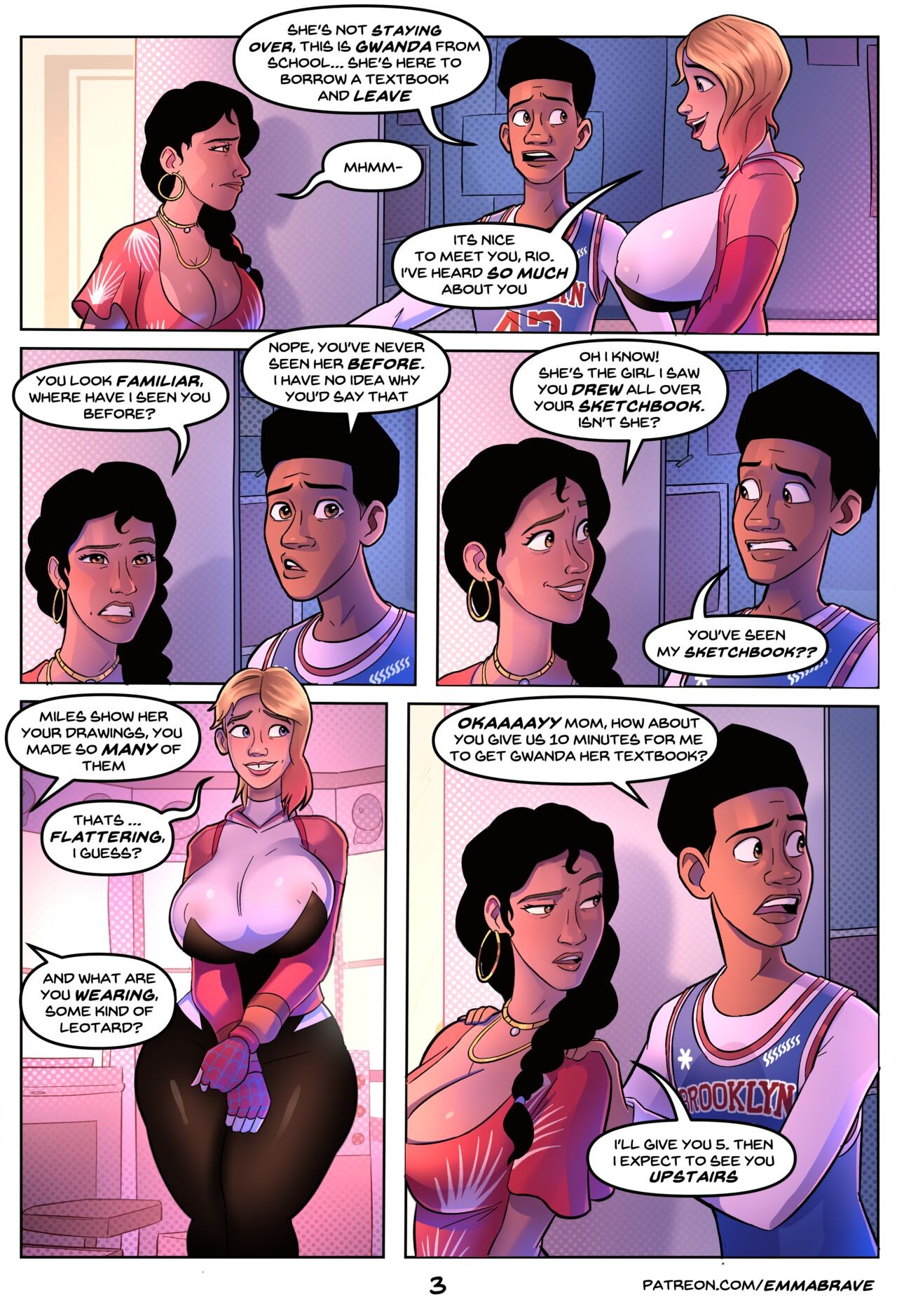 Spiderverse +18 By EmmaBrave Porn Comic english 04