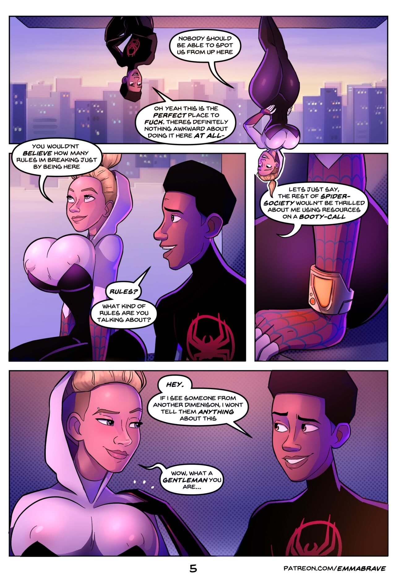 Spiderverse +18 By EmmaBrave Porn Comic english 06