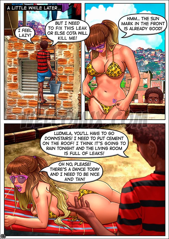 Sunbathing On The Roof (Welcomix) Porn Comic english 03