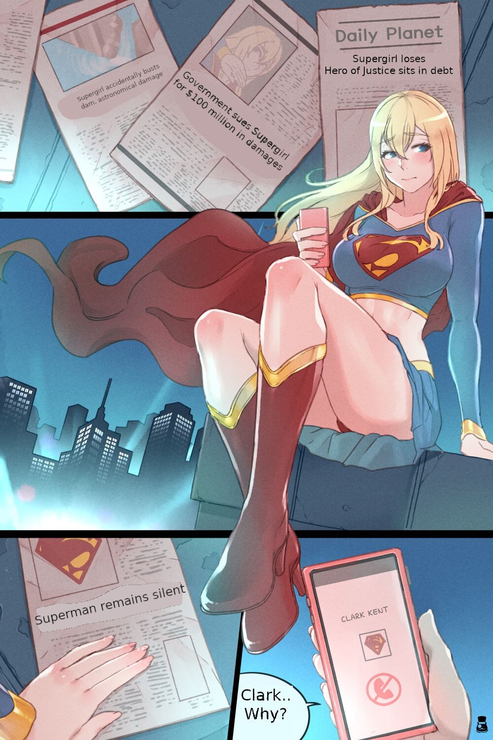 Supergirl’s Secret Trouble Part 2 Porn Comic english 02