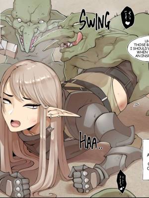 The Case Of An Elf Defeated By Goblins Porn Comic english 05