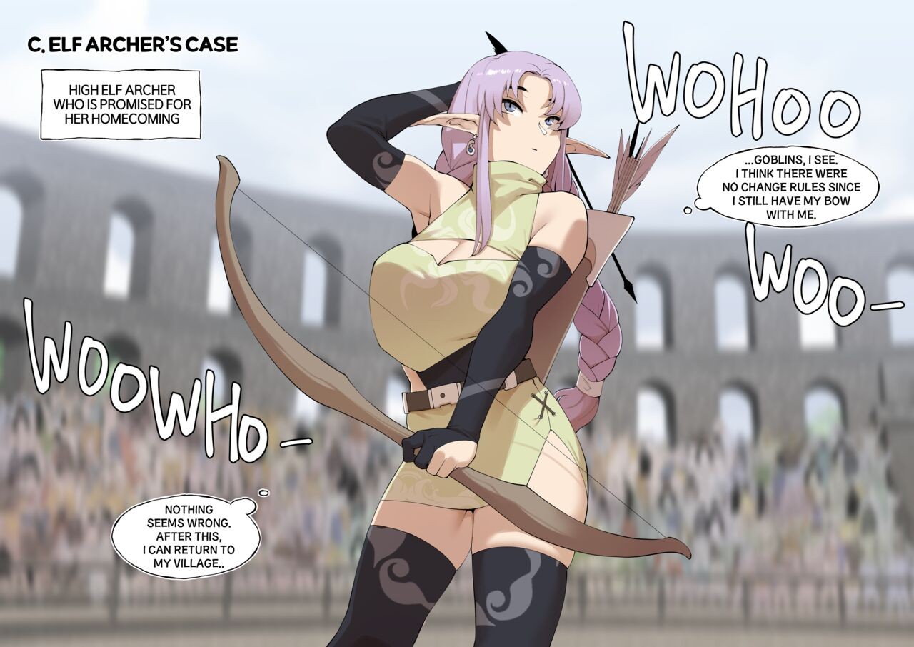 The Case Of An Elf Defeated By Goblins Porn Comic english 19