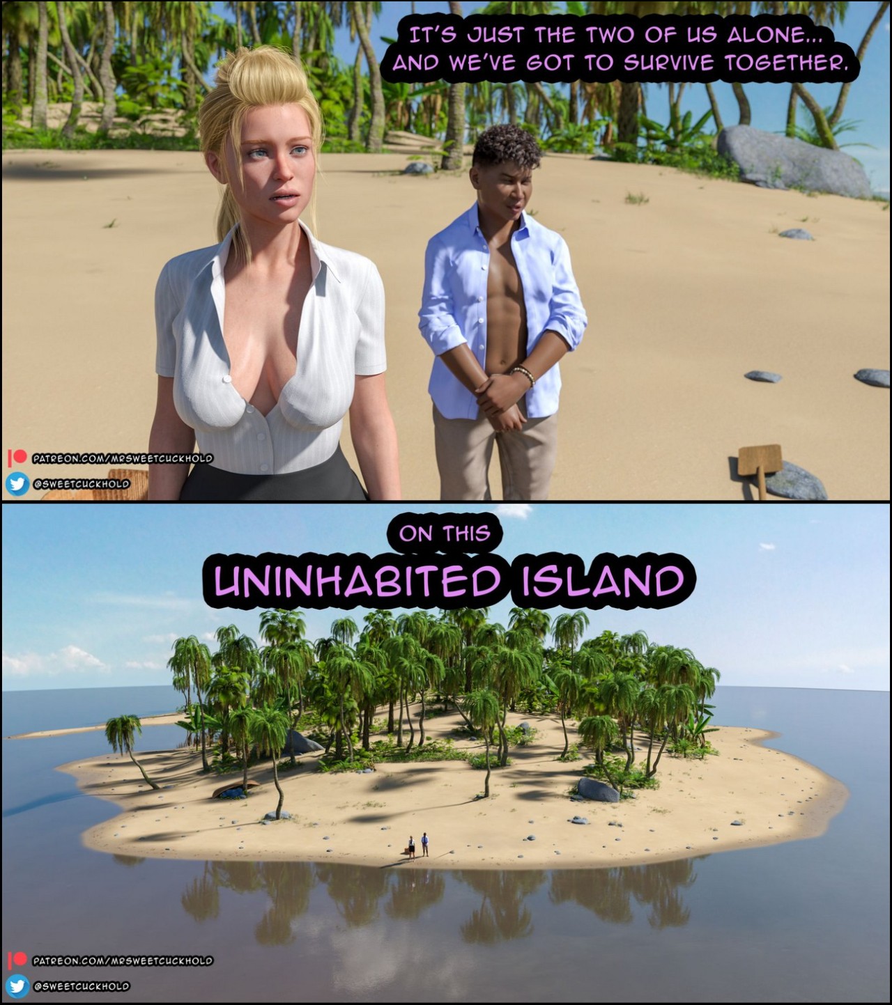 Uninhabited Island Porn Comic english 03