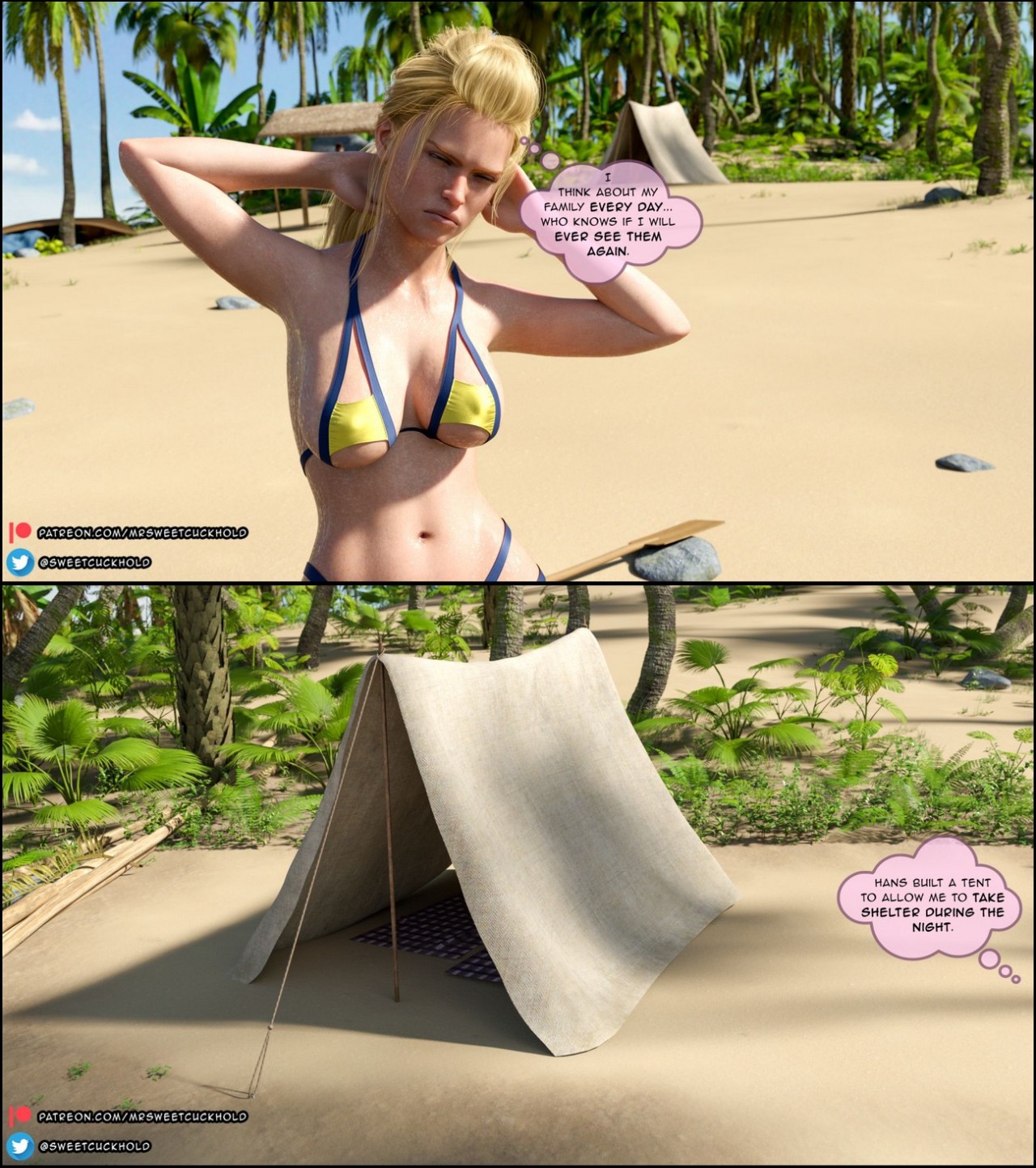 Uninhabited Island Porn Comic english 21