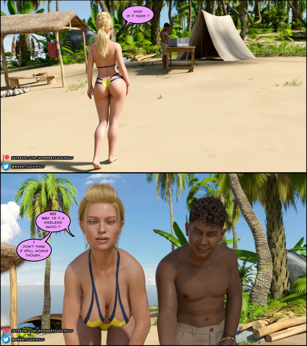 Uninhabited Island Porn Comic english 23