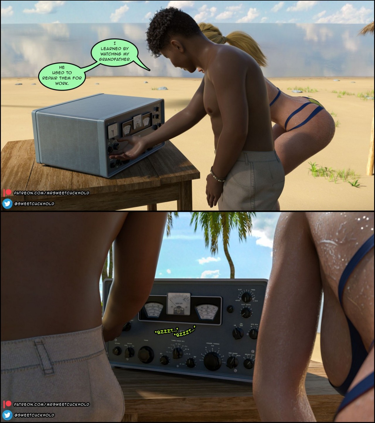 Uninhabited Island Porn Comic english 25