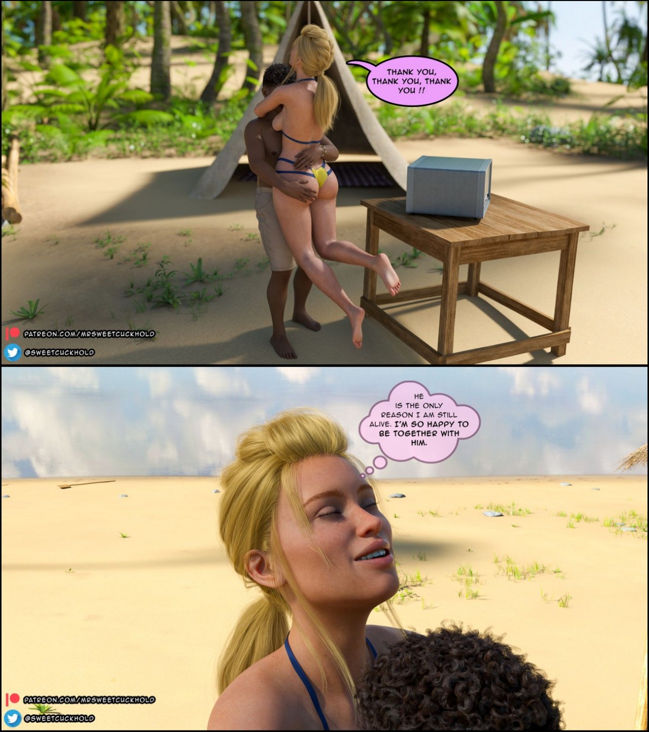 Uninhabited Island Porn Comic english 27