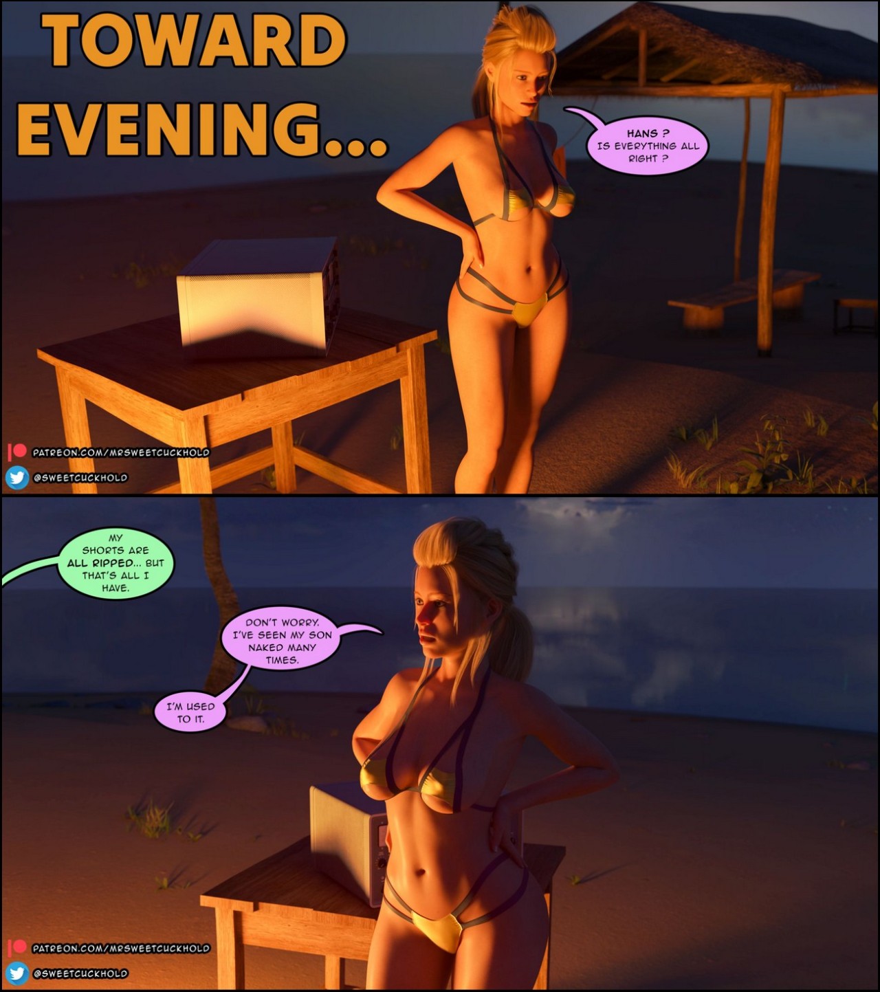 Uninhabited Island Porn Comic english 29