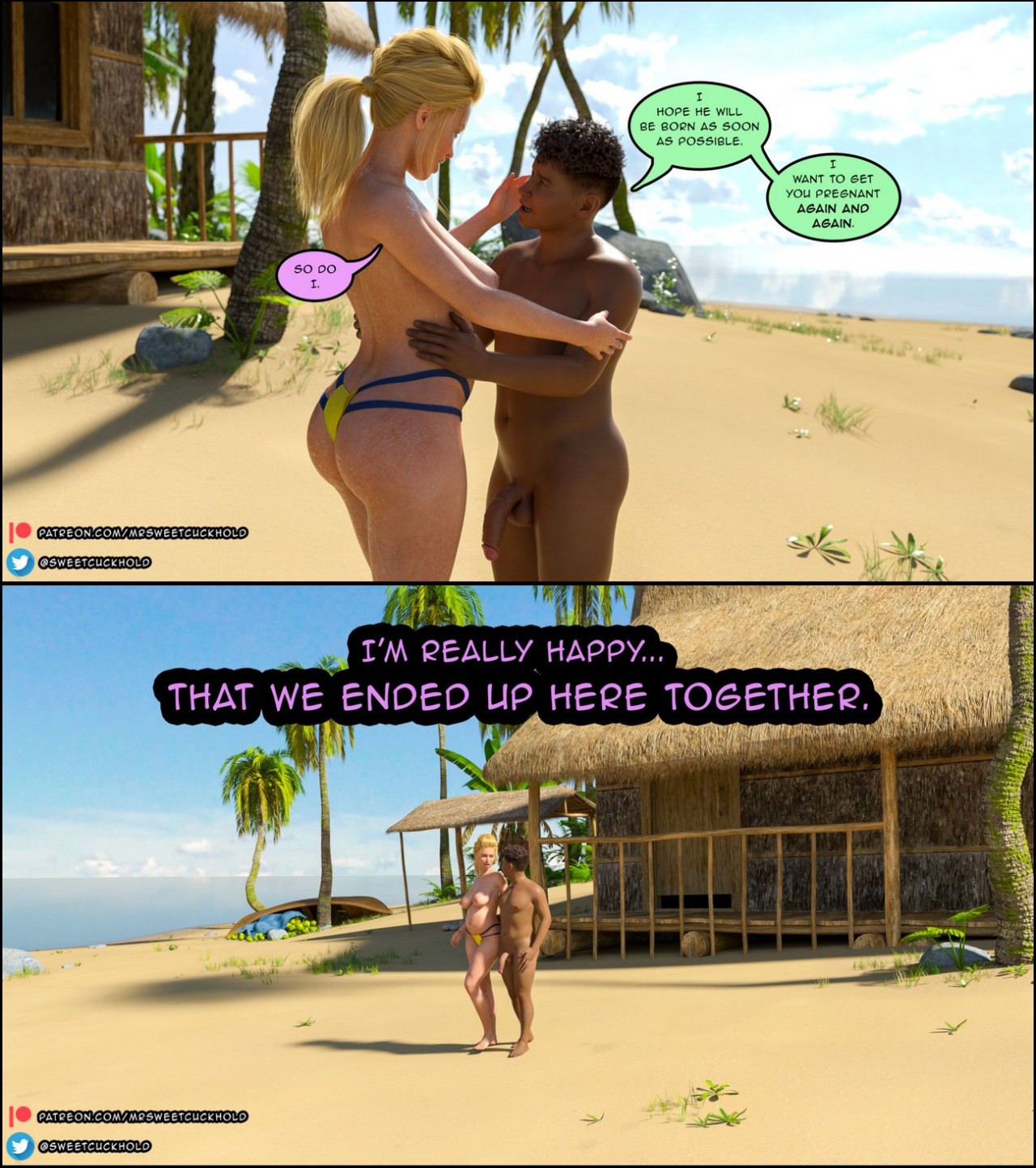 Uninhabited Island Porn Comic english 65