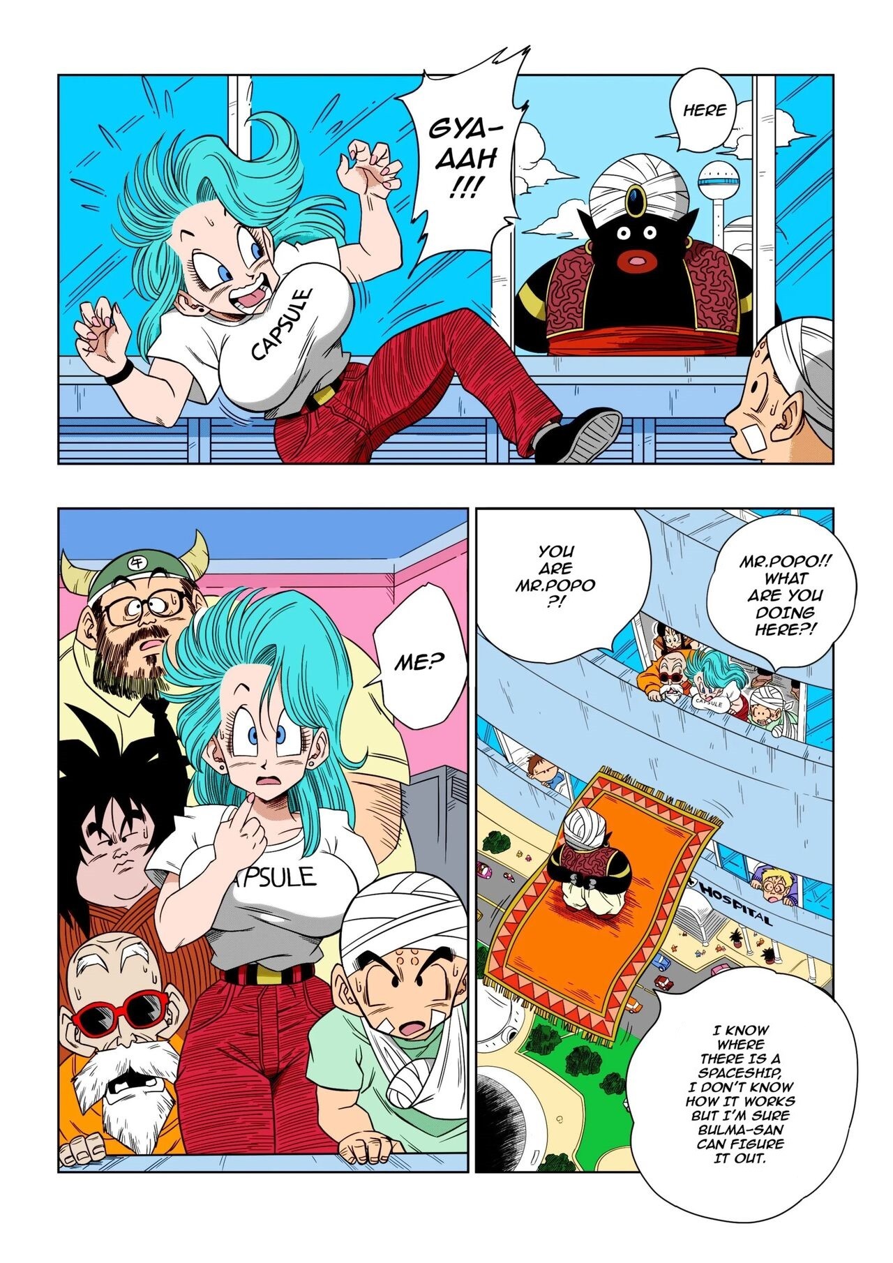 Dagon Ball: Bulma & Mr. Popo Porn Comic english 02