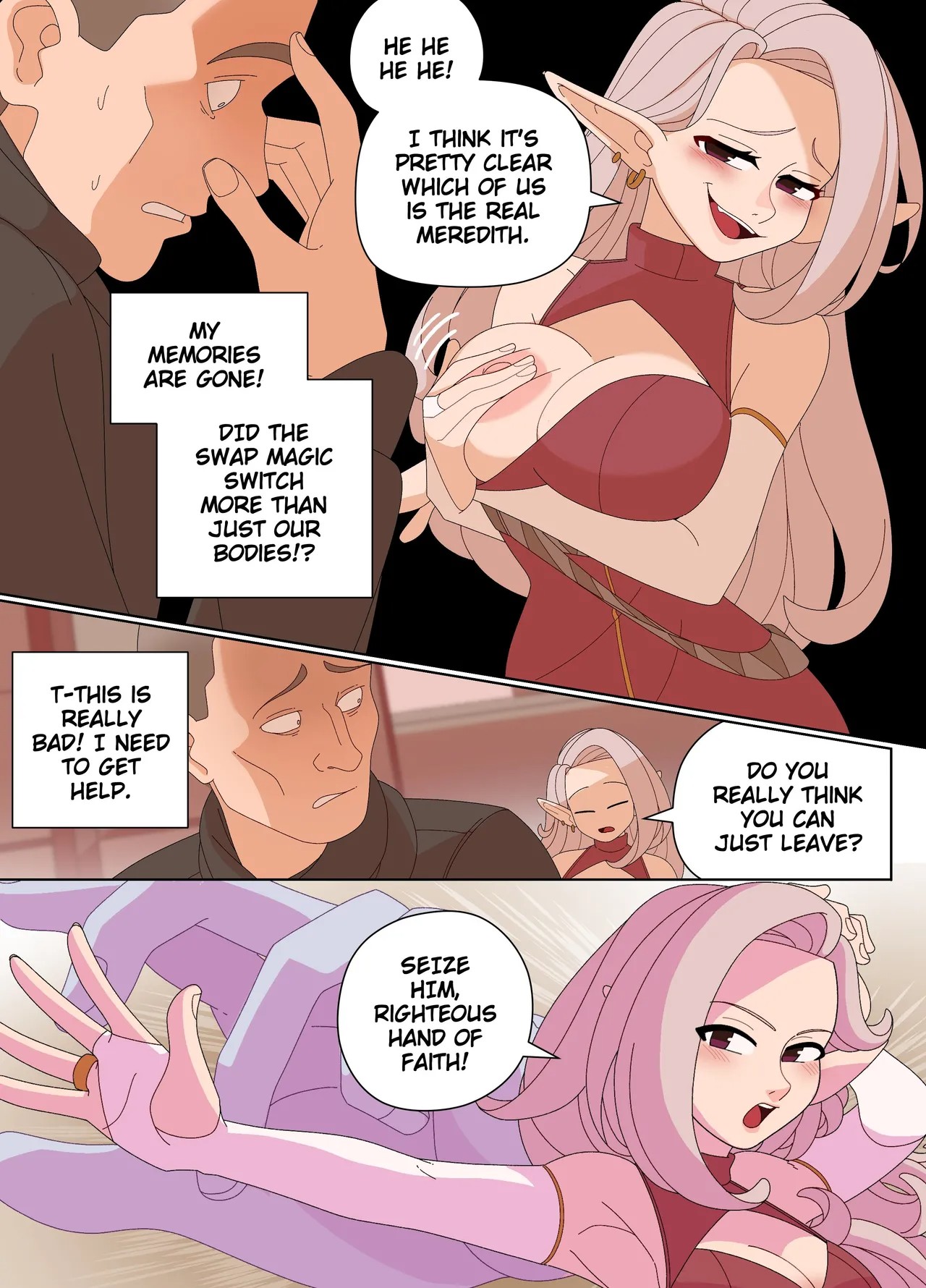 Elf And Criminal Body Swap Porn Comic english 16