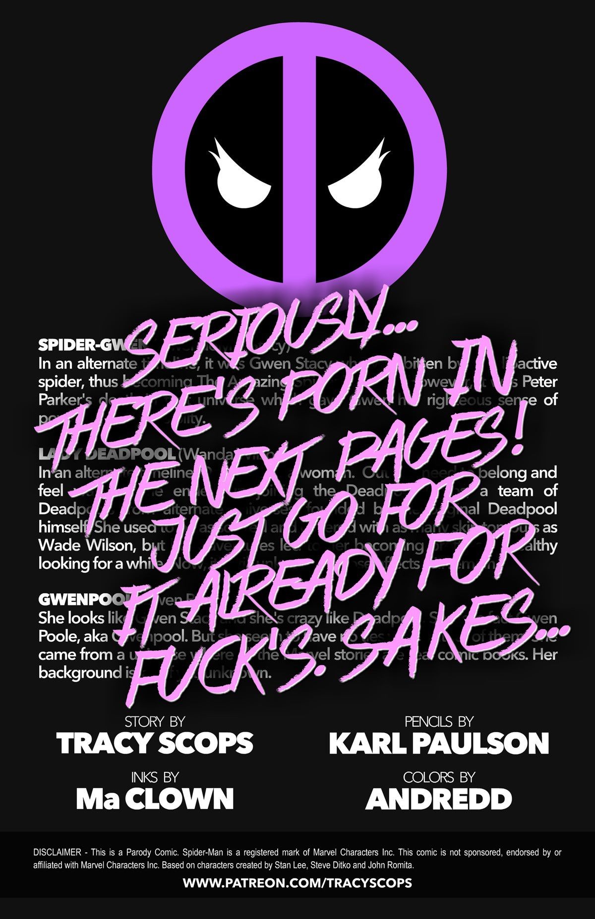 Gwenpool By Tracy Scops Porn Comic english 02