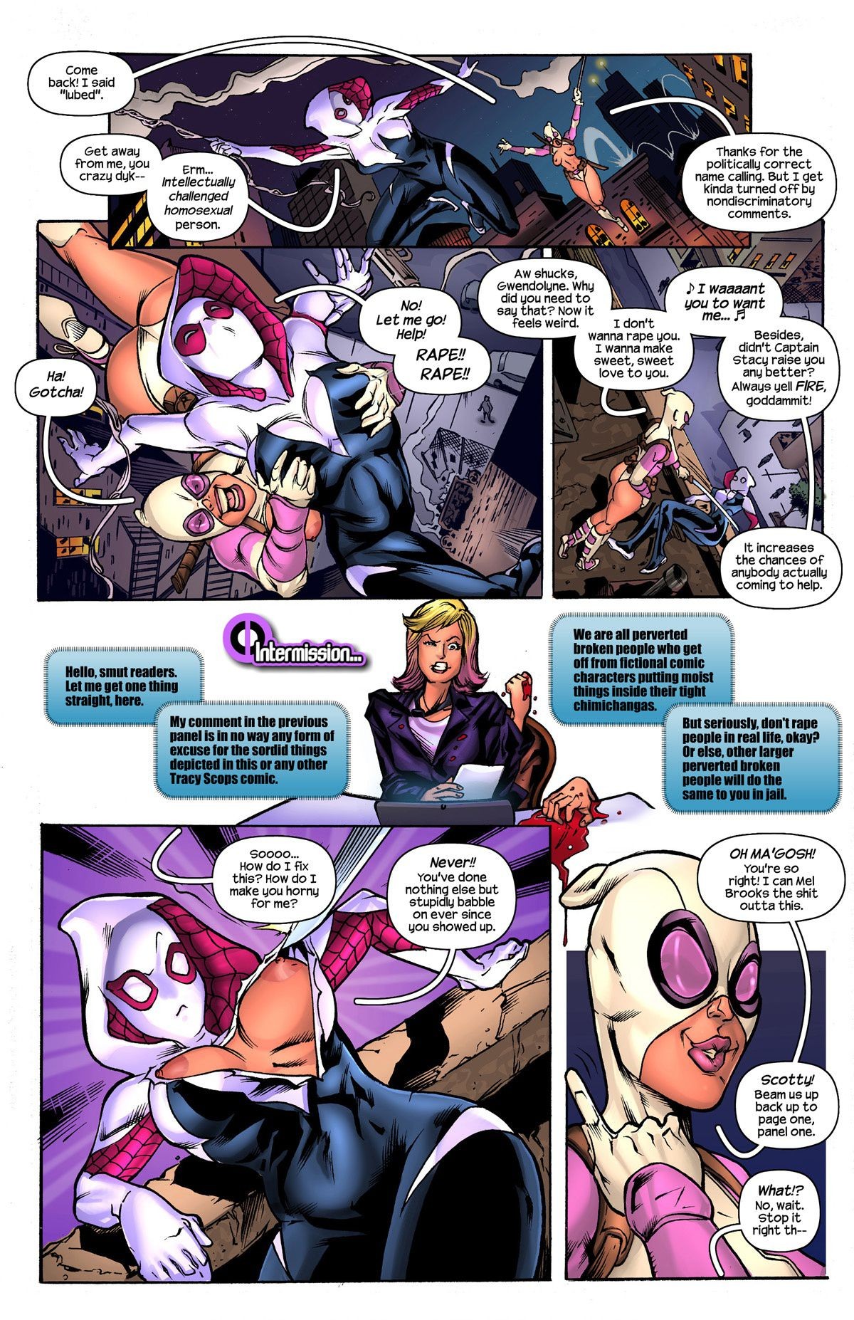 Gwenpool By Tracy Scops Porn Comic english 04