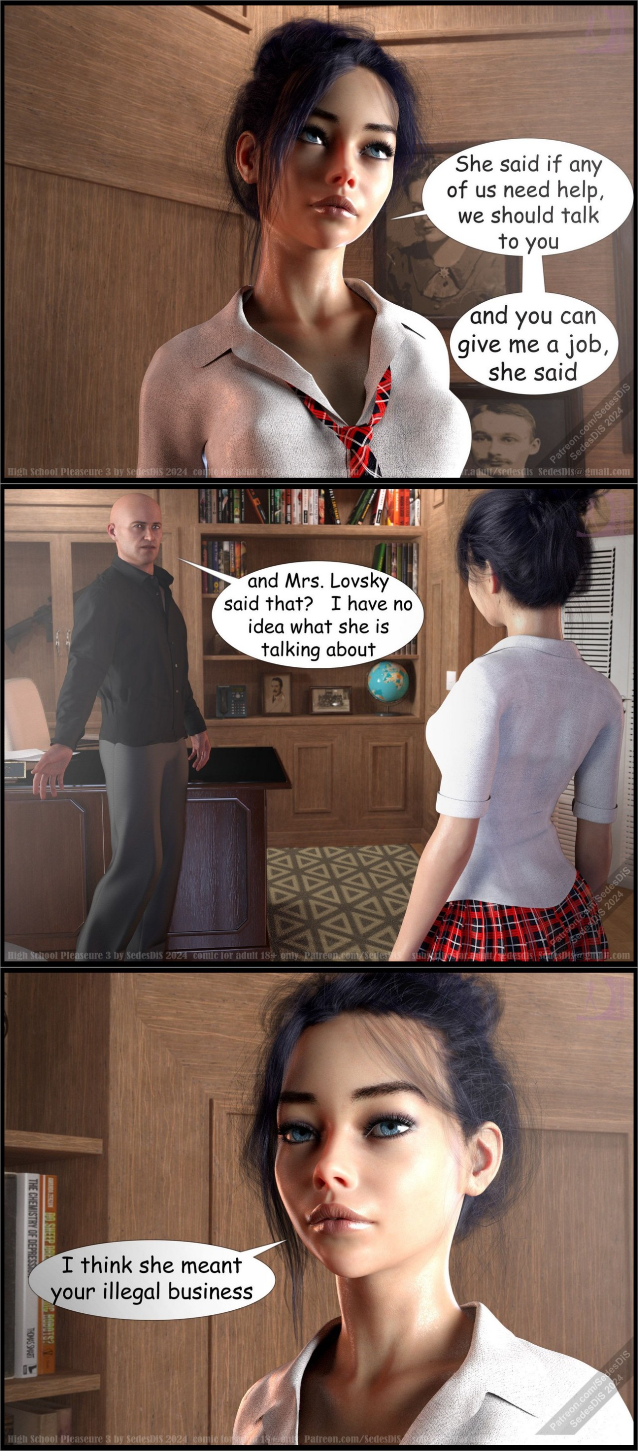 High School Pleasure Part 3 Porn Comic english 08