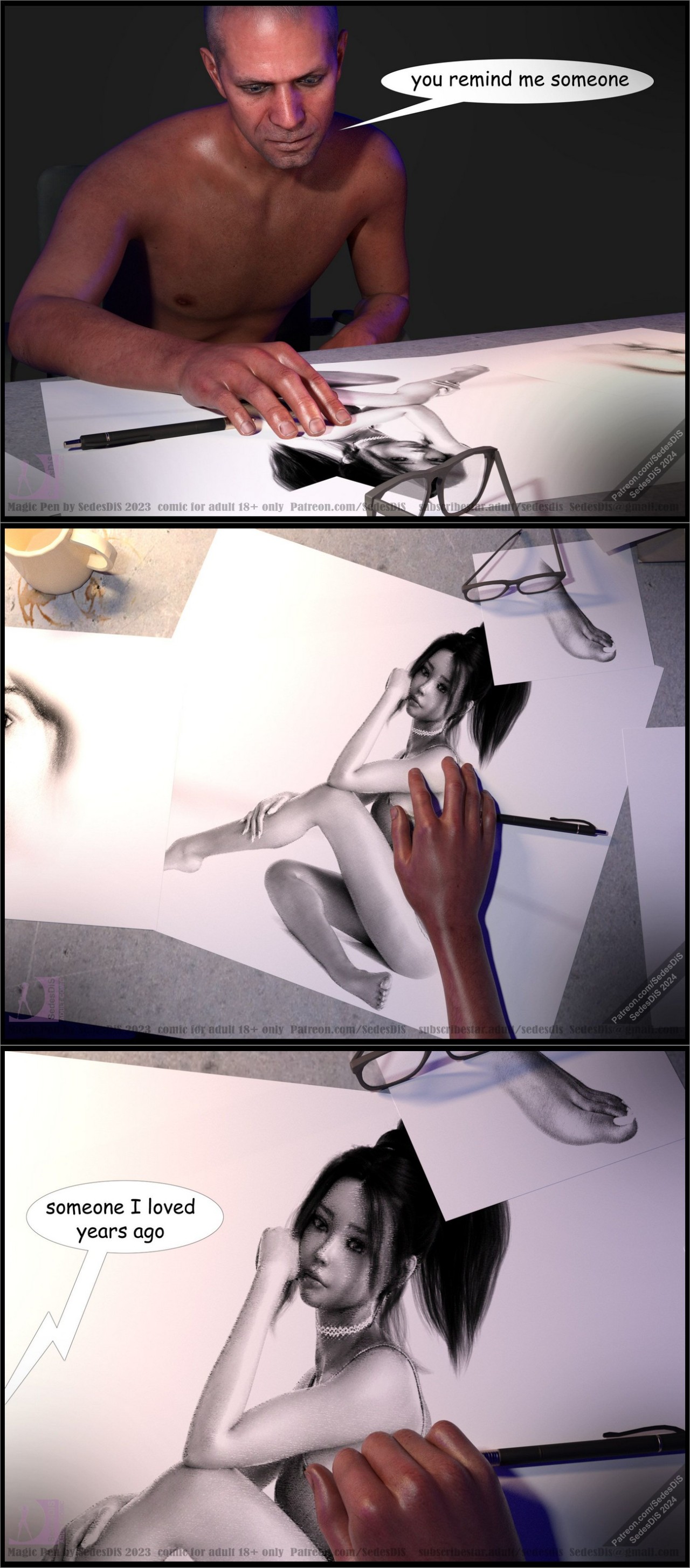 Magic Pen By SedesDiS Porn Comic english 03