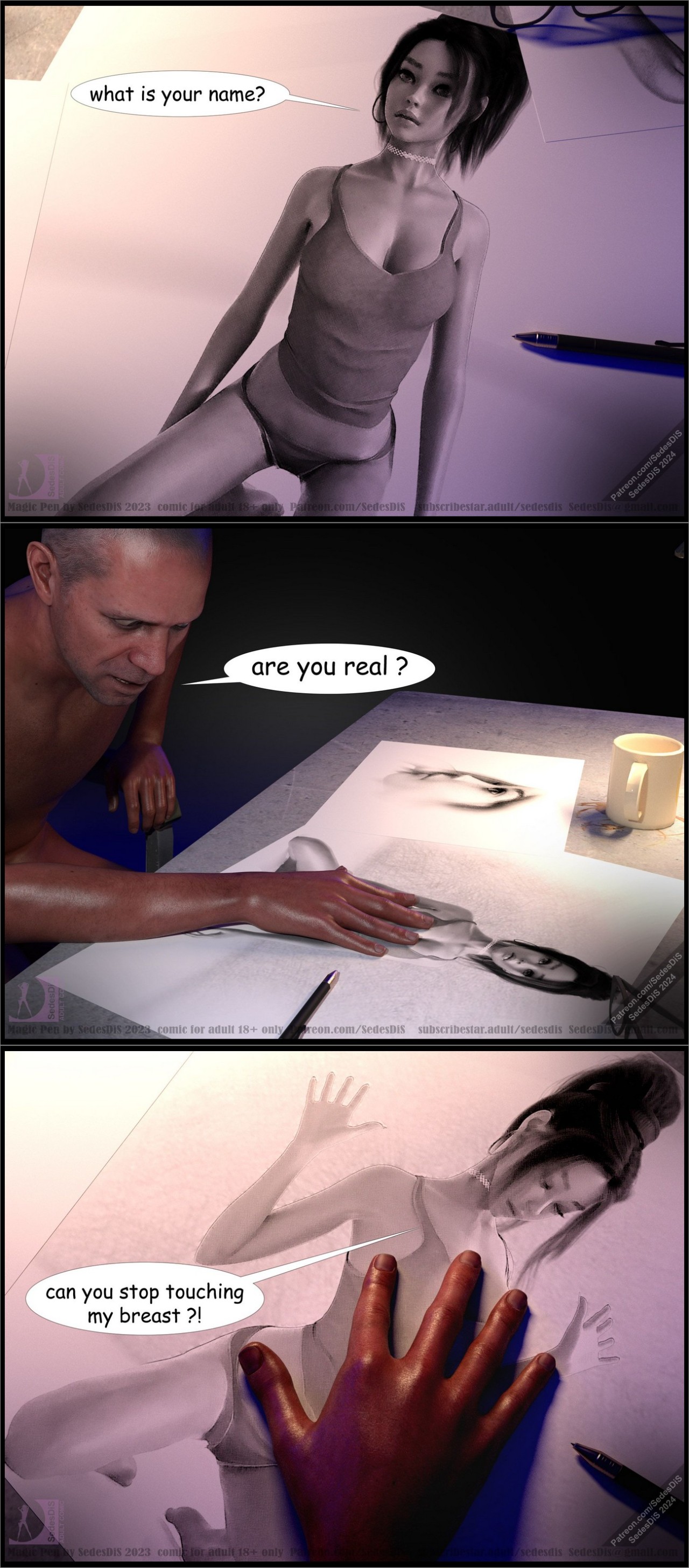 Magic Pen By SedesDiS Porn Comic english 06