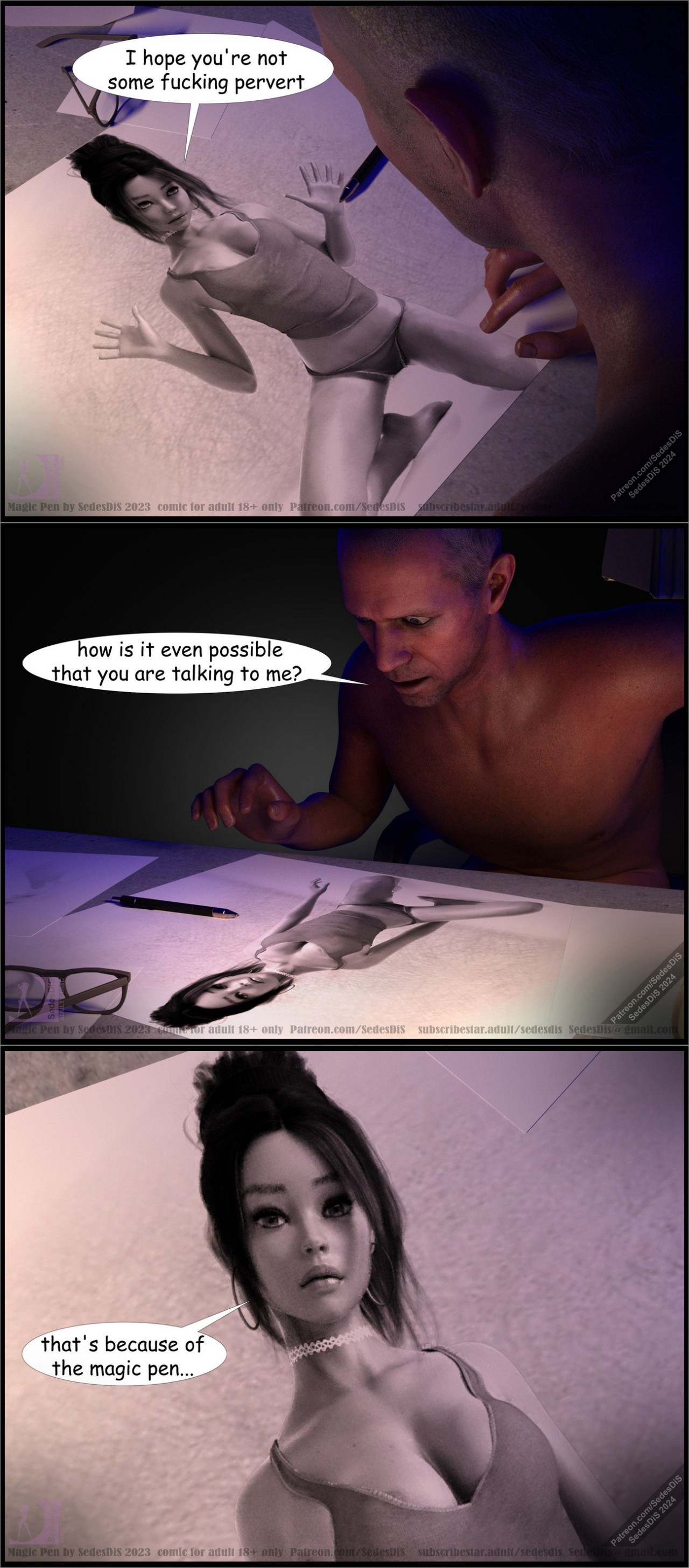 Magic Pen By SedesDiS Porn Comic english 07