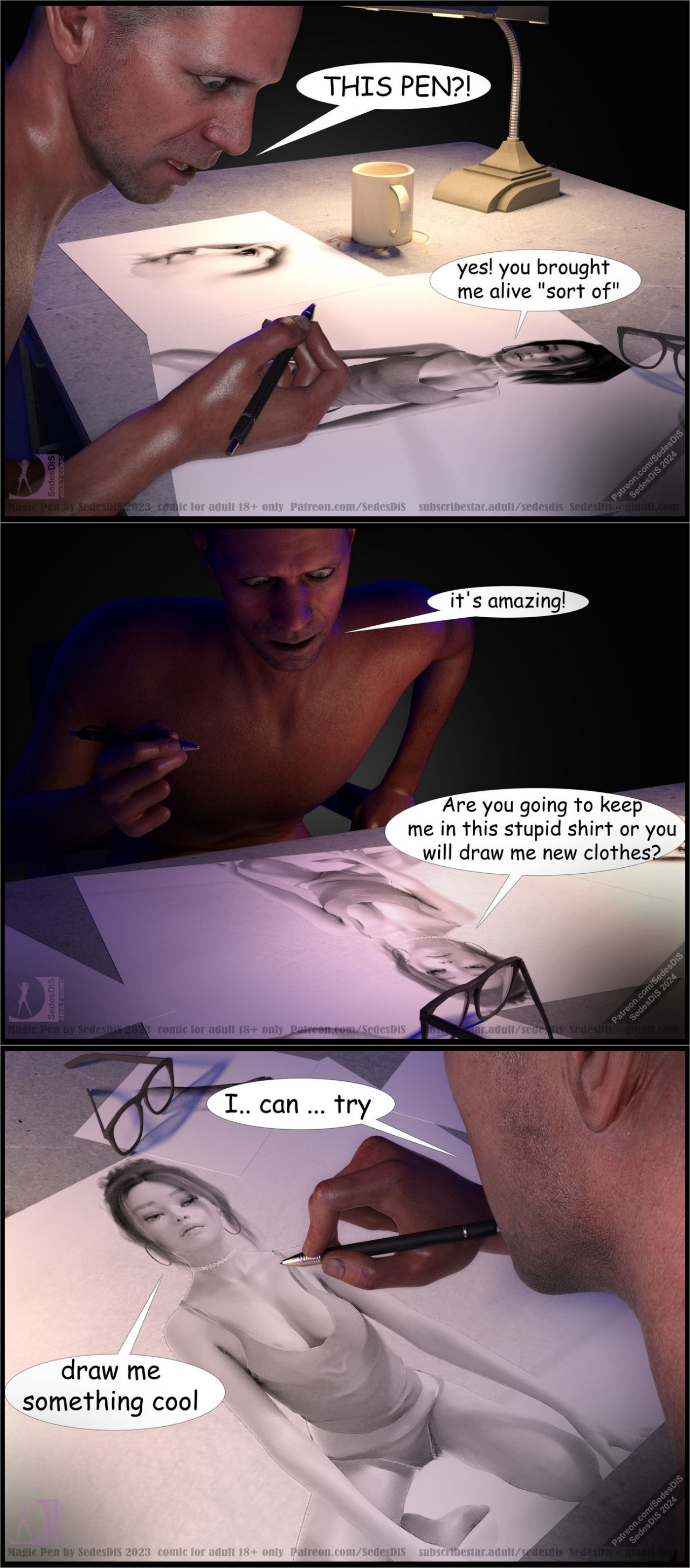 Magic Pen By SedesDiS Porn Comic english 08