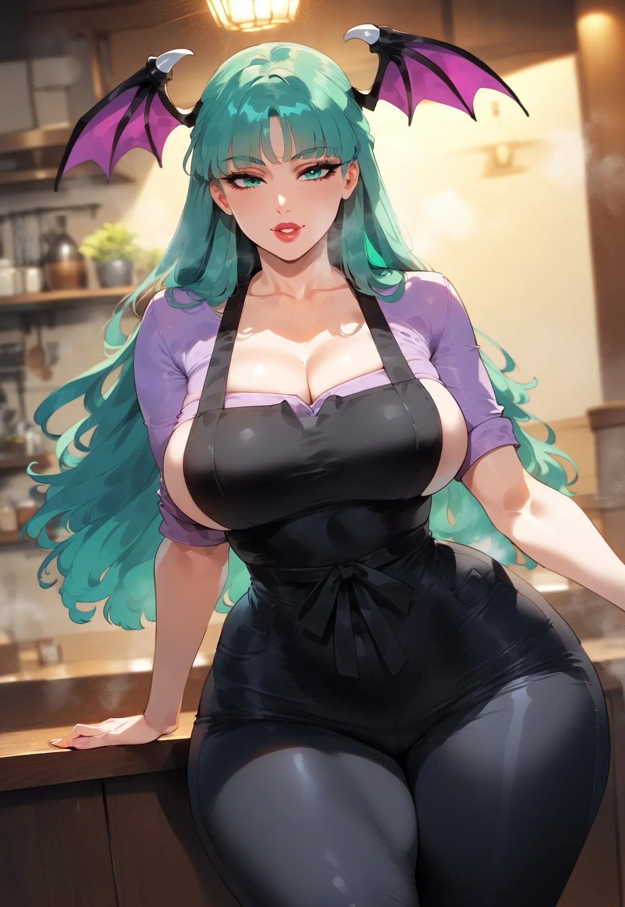 Morrigan Aensland: Baking Bliss Porn Comic english 04