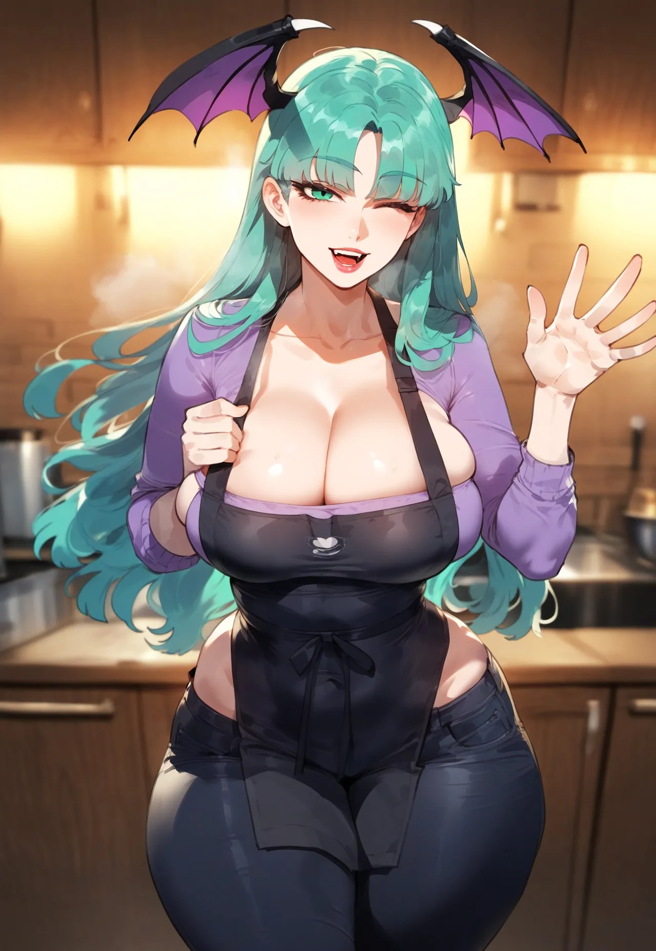 Morrigan Aensland: Baking Bliss Porn Comic english 05