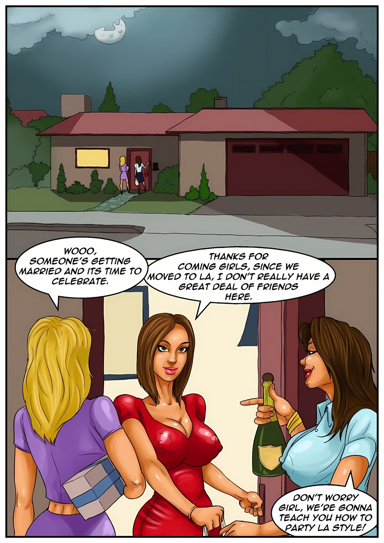 The Bachelorette Party Porn Comic english 02